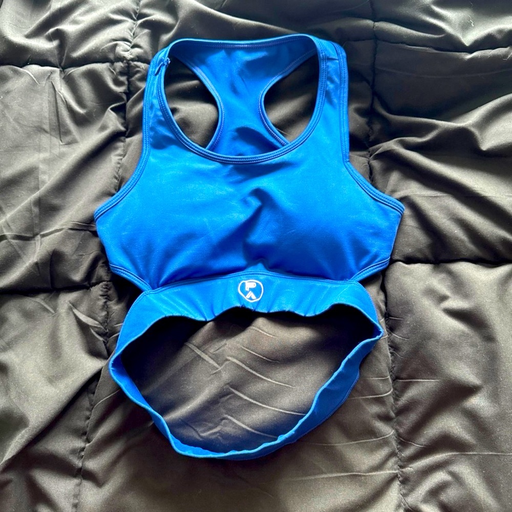 Blue Athletic Sports Bra
